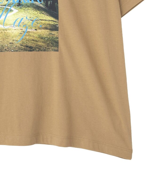 CRAFT STANDARD BOUTIQUE フォトプリントＴシャツ Camel