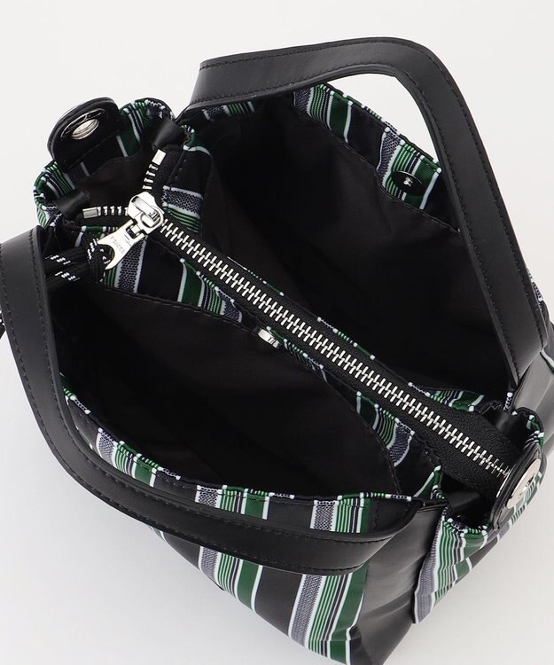 Y'SACCS マルチストライプ すっきりトート Sサイズ グリーン