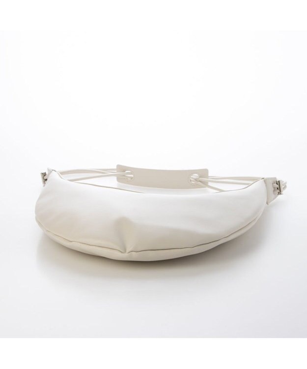 UNBILLION カシュカシュ cachecache / ハーフムーンコードハンドルショルダー アイボリー