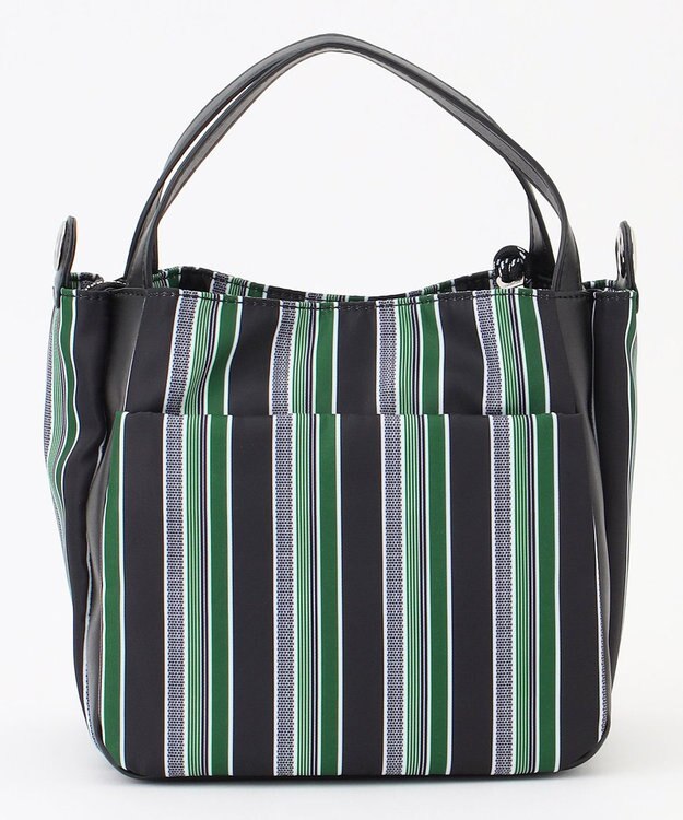 Y'SACCS マルチストライプ すっきりトート Sサイズ グリーン