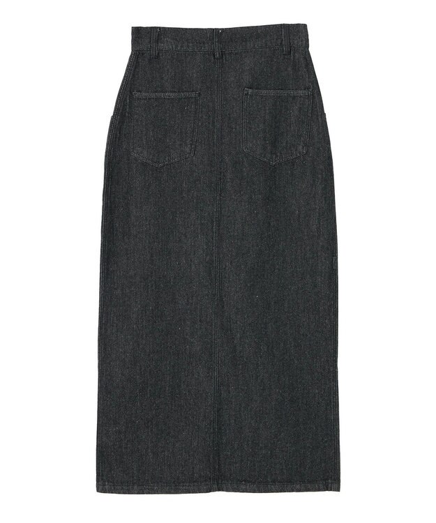 CRAFT STANDARD BOUTIQUE ラップ風デニムスカート Black