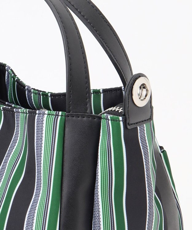 Y'SACCS マルチストライプ すっきりトート Sサイズ グリーン