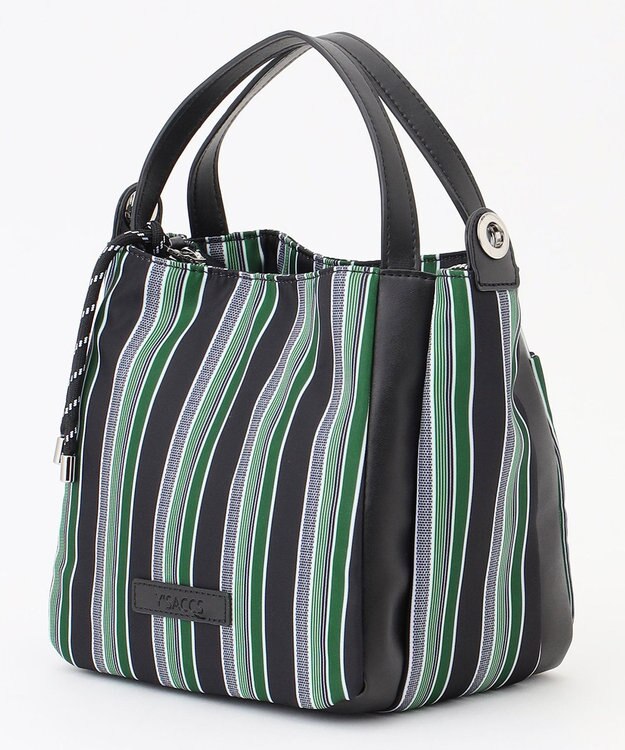 Y'SACCS マルチストライプ すっきりトート Sサイズ グリーン