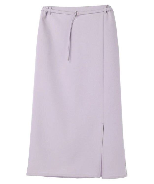 Green Parks 〈選べるきれシル〉Ｉラインロング丈スカート Lavender