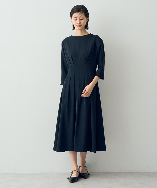 YECCA VECCA タックデザインドレス Ivory