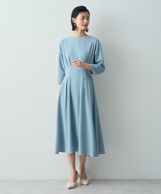 YECCA VECCA タックデザインドレス Ivory