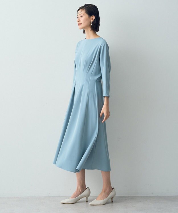 YECCA VECCA タックデザインドレス Ivory