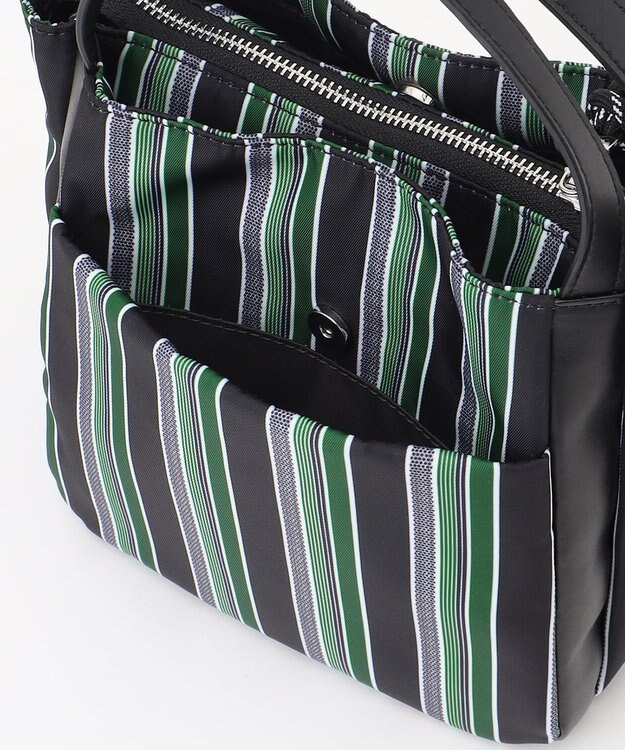 Y'SACCS マルチストライプ すっきりトート Sサイズ グリーン