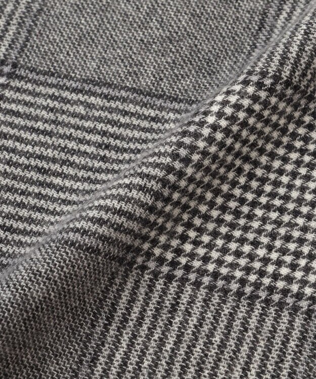 J.PRESS LADIES カシミヤ グレンチェック ストール グレー系3