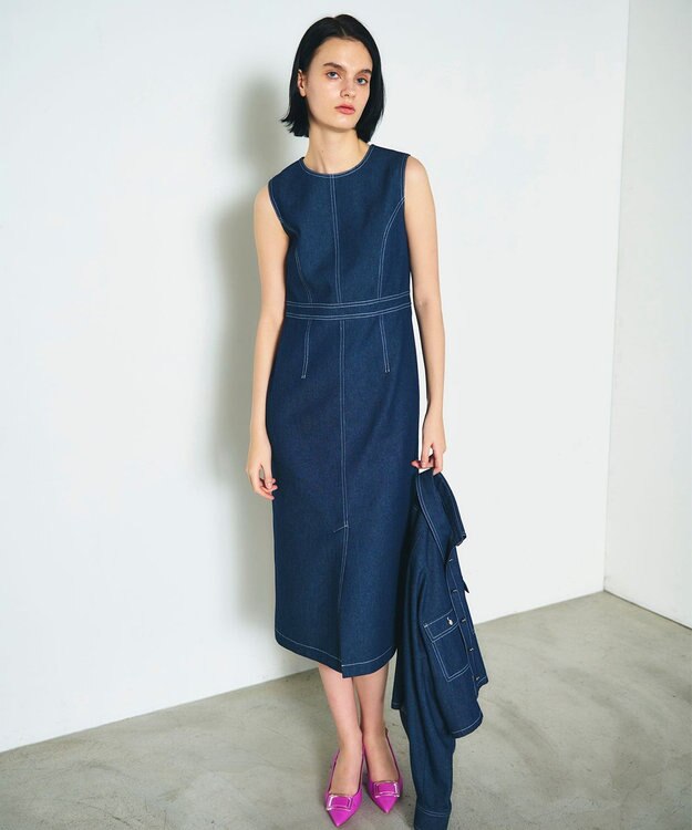 GRACE CONTINENTAL セットデニムワンピース インディゴ