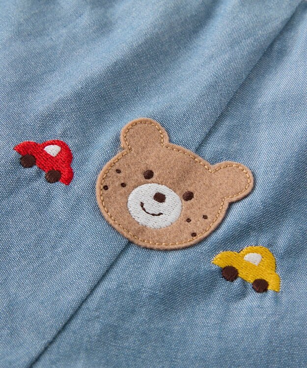 MIKI HOUSE HOT BISCUITS 【70-90cm】ダンガリー素材 ブルマ ベージュ