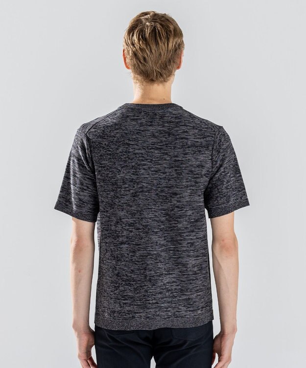 JOSEPH HOMME レクサスムリネ　クルーネック半袖ニット グレー系