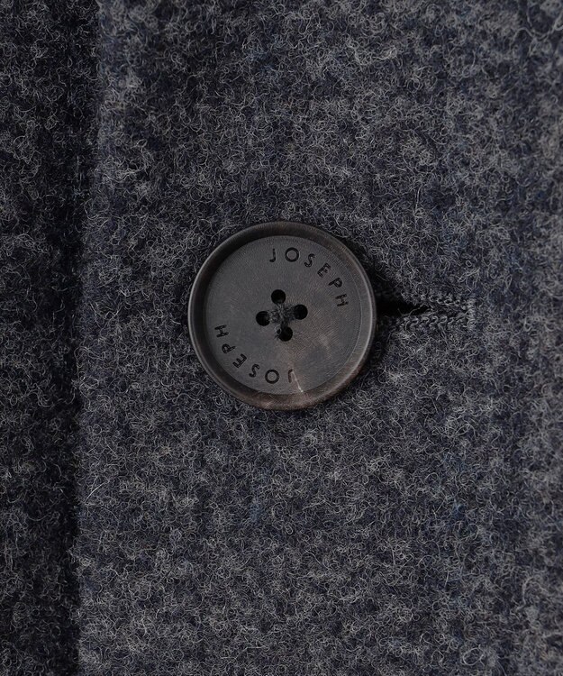 JOSEPH HOMME ニードルパンチグレンチェック　シングルブレストトレンチコート ネイビー系3