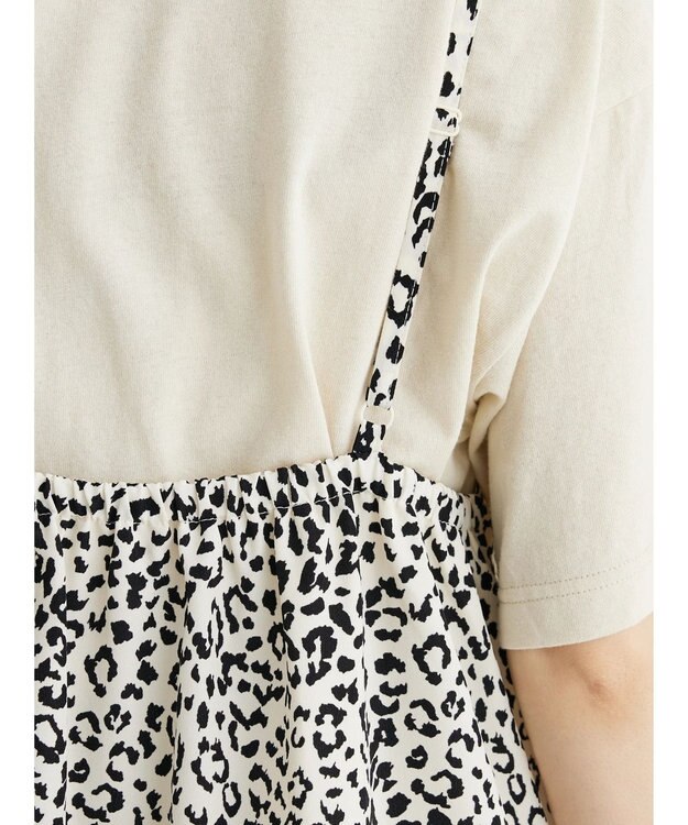 Green Parks ・ＥＬＥＮＣＡＲＥ　ＤＵＥ　レオパードキャミワンピ Beige