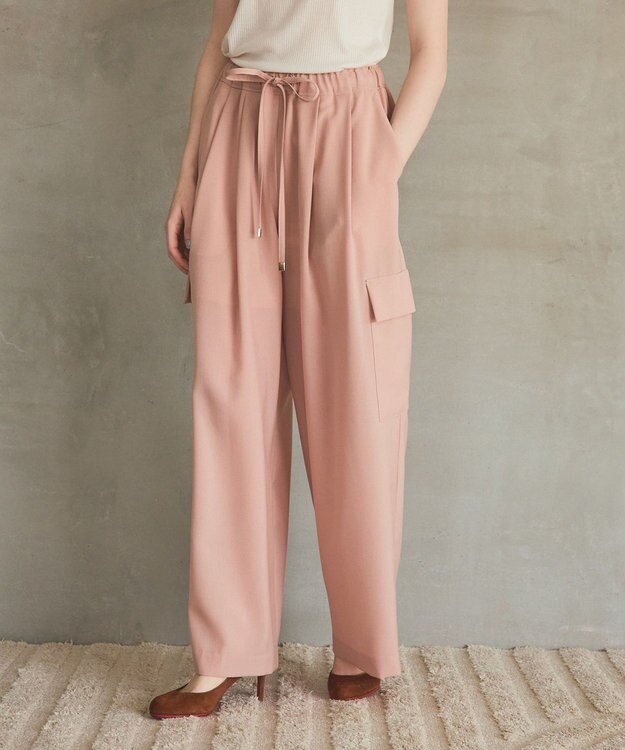 GRACE CONTINENTAL ワイドイージーカーゴパンツ ピンク