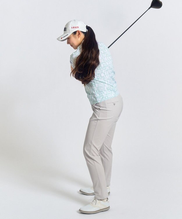 23区GOLF 【辻梨恵プロ着用】【WOMEN】「TEXBRID」軽量ストレッチパンツ ライトグレー系