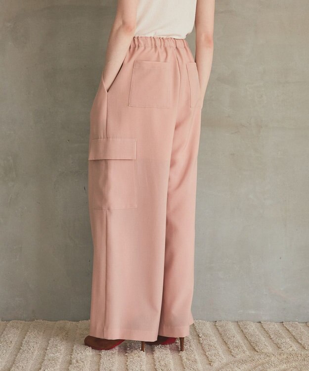 GRACE CONTINENTAL ワイドイージーカーゴパンツ ピンク