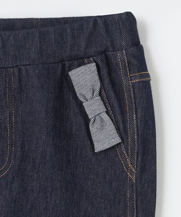 組曲 KIDS 【110-140㎝】デニムニット パンツ ネイビー