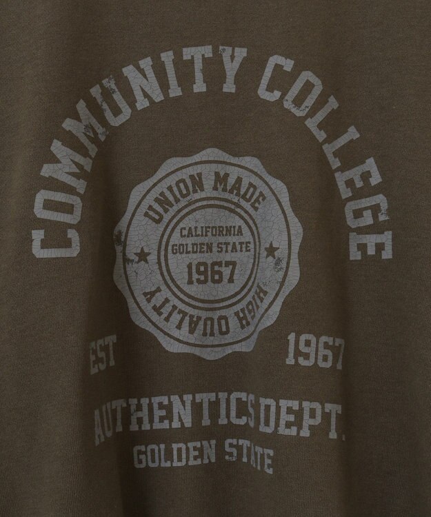 CRAFT STANDARD BOUTIQUE カレッジプリントプルオーバー Gray Mixture