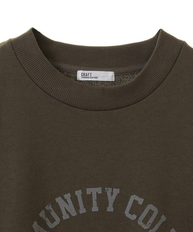 CRAFT STANDARD BOUTIQUE カレッジプリントプルオーバー Gray Mixture