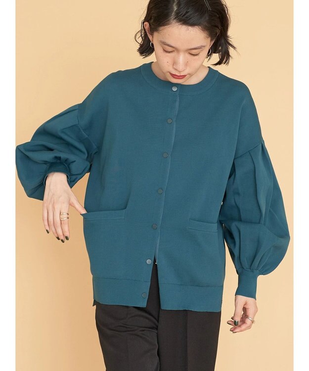 AMERICAN HOLIC エコカルットクルーネックカーディガン Green