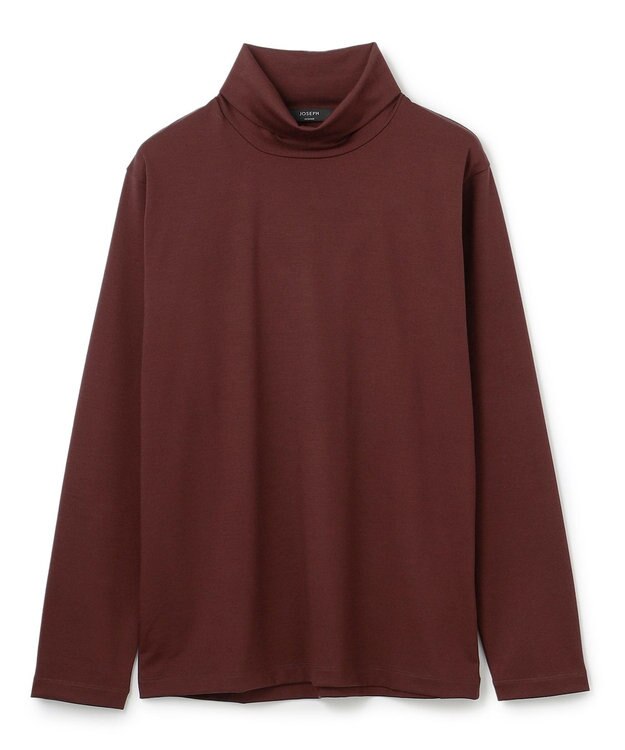 JOSEPH HOMME ウールジャージーウォッシャブル　タートルネック ワイン系