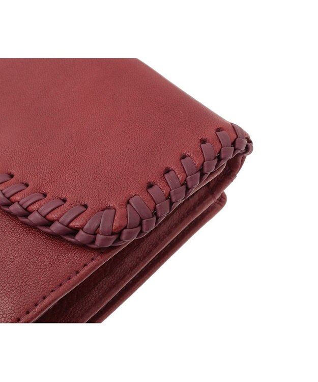 genten ウールシープソフト 二つ折り財布 ワイン