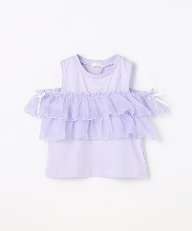 ANY KIDS 3WAY フリルドッキングTシャツ サックスブルー