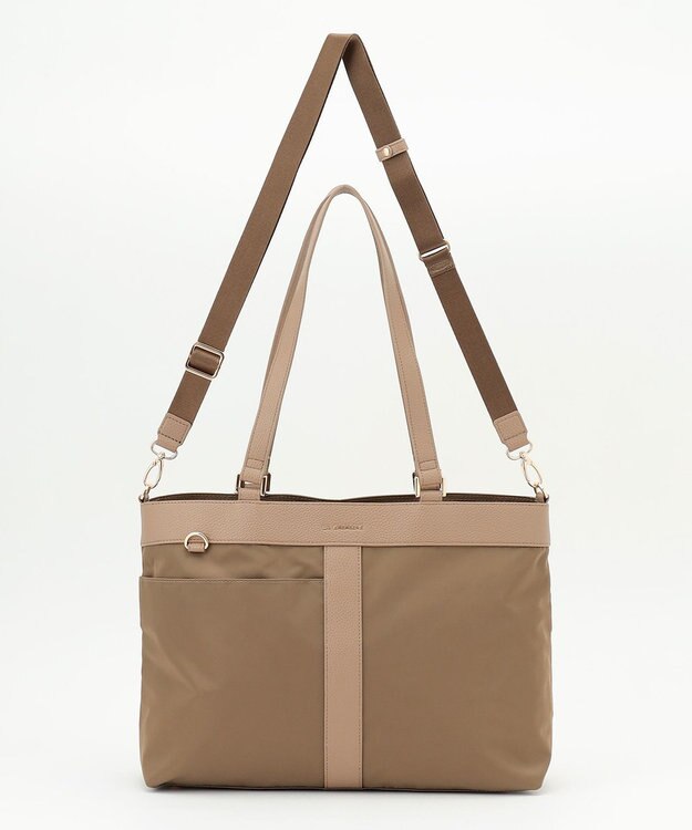 LA BAGAGERIE コンビ2WAYトートバッグ Mサイズ ベージュ