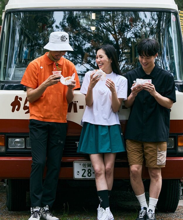 PW CIRCULUS 【UV遮蔽率97.8% / 軽量のDotAir / 高通気 / 軽撥水】【MEN】メッシュポケットシャツ ゴルフ ブラック系