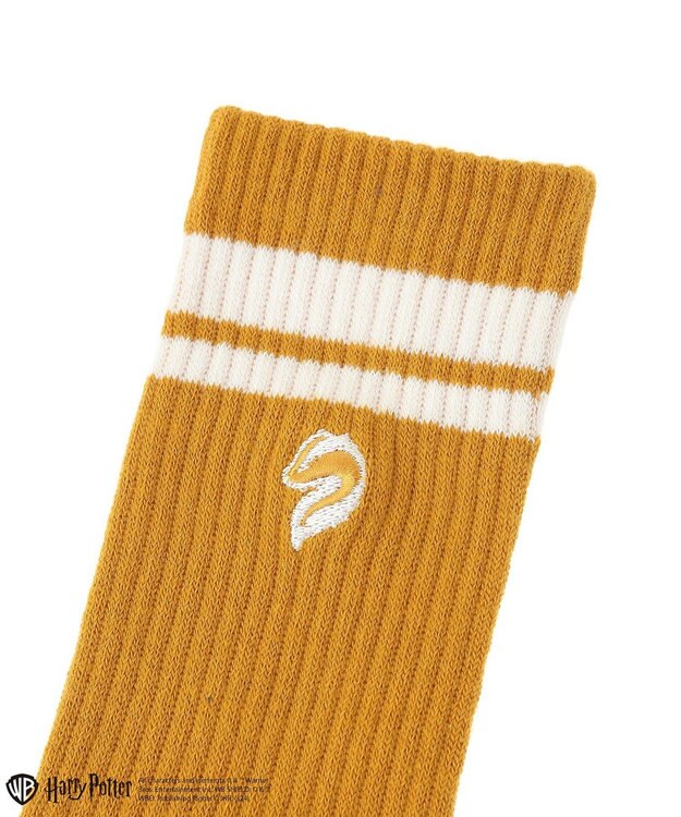 Green Parks ハリー・ポッター／ワンポイント刺繍ソックス Yellow