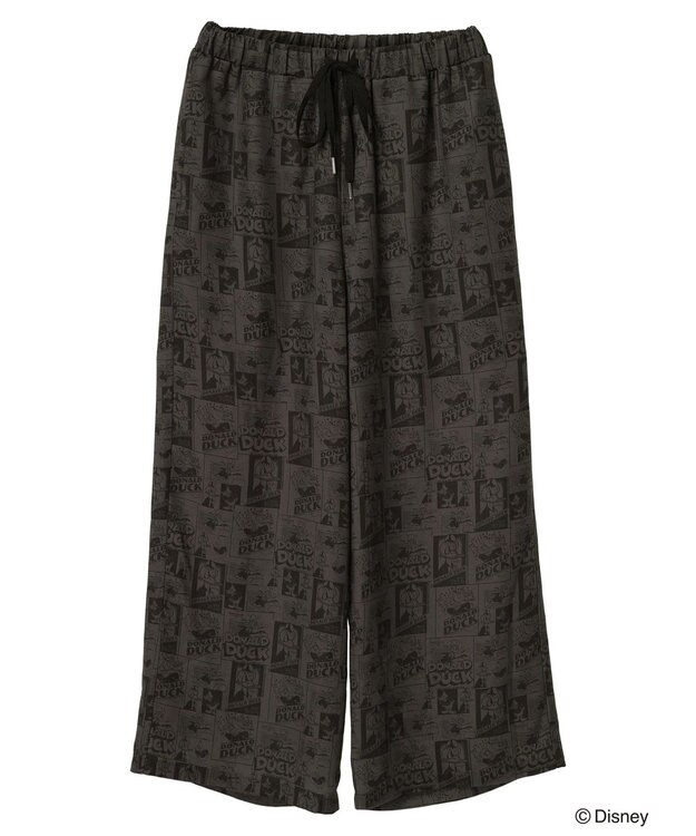 Green Parks ドナルドダック９０ｔｈ／プリントイージーパンツ Black