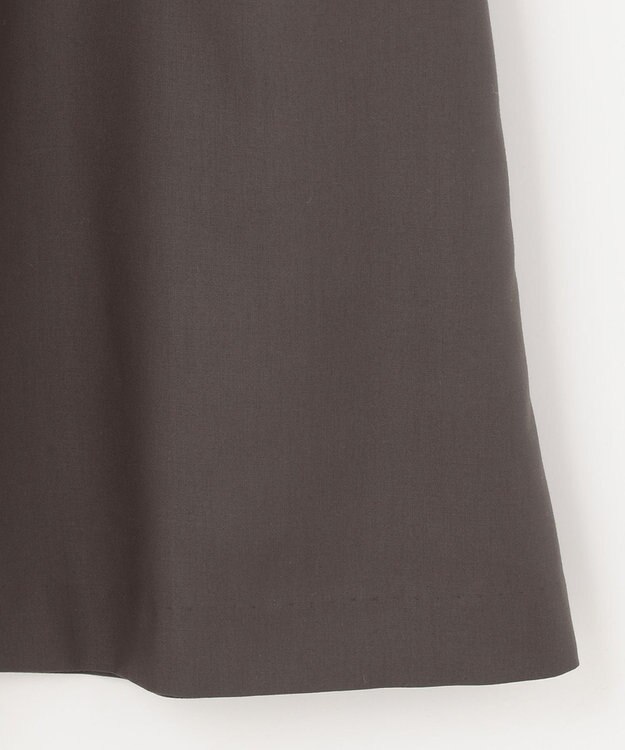 自由区 【抗菌/サスティナブル/セット着用可】EASY SET UP フレアスカート ダークブラウン系