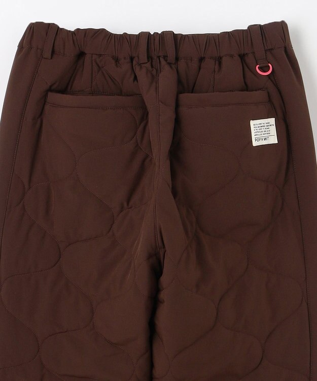 PW CIRCULUS 【撥水加工 / ストレッチ】【MEN】キルティング中綿パンツ ゴルフ ダークブラウン系