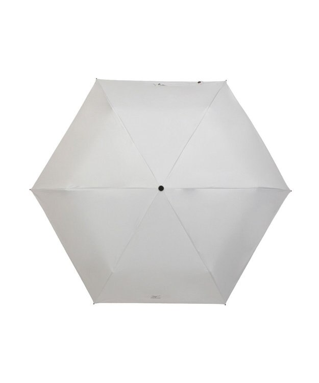 MOONBAT 【WEB限定】MIZUNO  (ミズノ) 無地 ロゴ 日傘 折りたたみ傘 自動開閉 1プッシュ パラソル 晴雨兼用  軽量 一級遮光 遮熱効果 遮光率100% UV遮蔽100% ホワイト