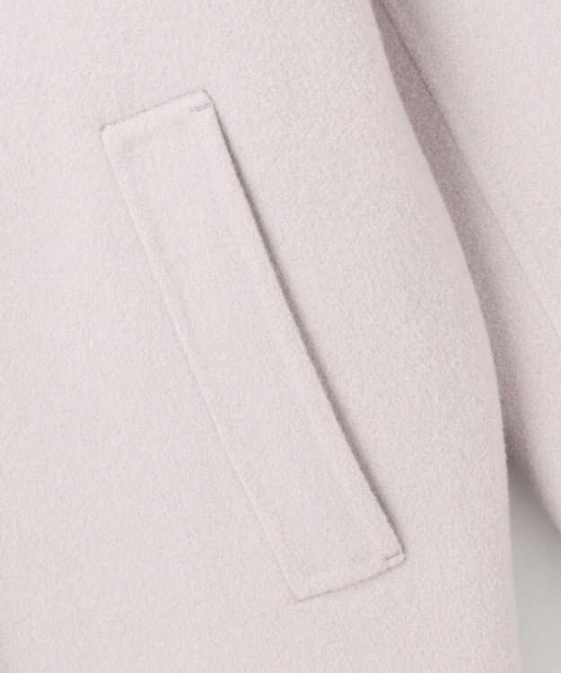 自由区 S ウールリバーダブルブレストコート ライトグレージュ