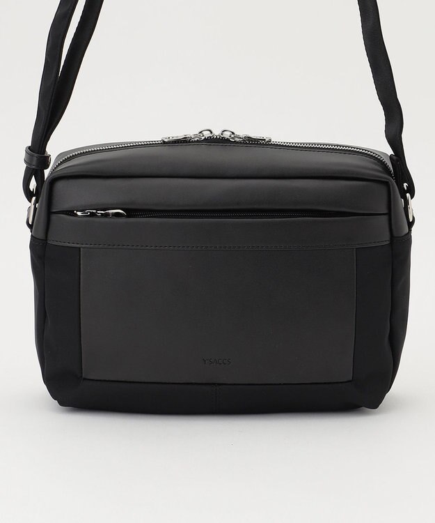 Y'SACCS ブロックモチーフショルダー ブラック