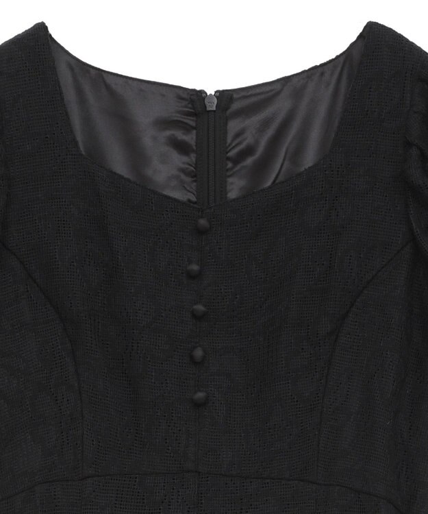 earth music&ecology パネル切り替えレースワンピース Black