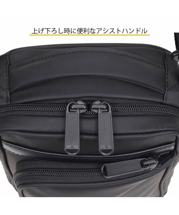 ACE BAGS & LUGGAGE ace. フレックスライトコート ショルダーバッグ 高強度PU加工生地 2L 68231 エース ブラック