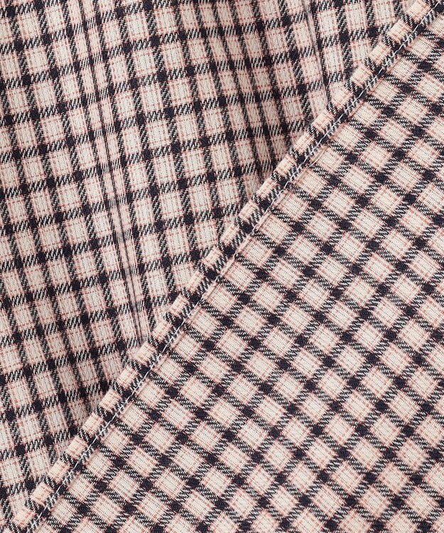 J.PRESS LADIES サイロチェック シャツ アイボリー×ネイビー×ピンク系