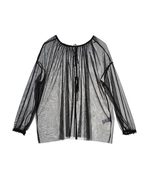 Green Parks ２ＷＡＹチュールギャザープルオーバー Black