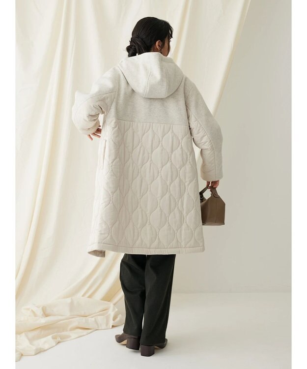 CRAFT STANDARD BOUTIQUE キルティング切替フードコート Beige