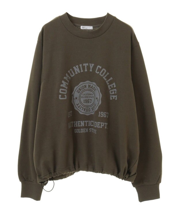 CRAFT STANDARD BOUTIQUE カレッジプリントプルオーバー Gray Mixture