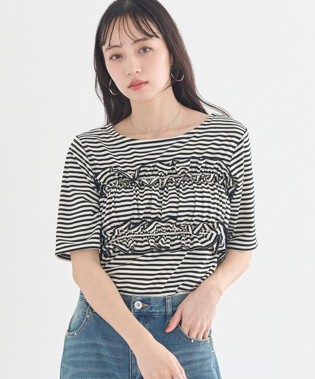 earth music&ecology SET2点マルチウェイバンドゥ＋プルオーバー Black