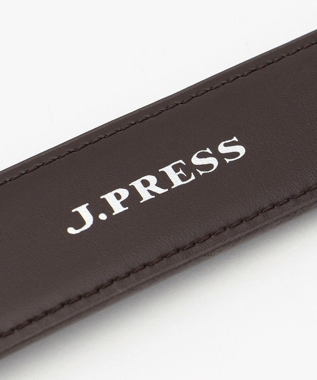 J.PRESS MEN 【定番】スムースレザー ドレスベルト ダークブラウン系