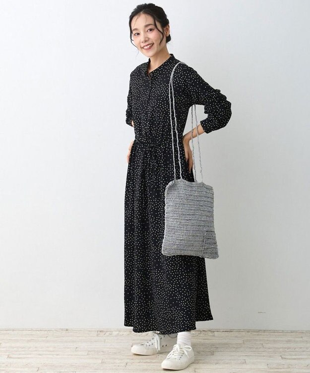 ROOTOTE 1091【手編みカゴバッグ風】SC.トール.クロッシュメタリック-A 02：シルバー