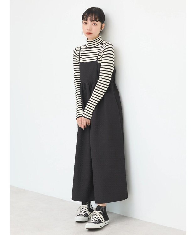 earth music&ecology バックオープンキャミワンピース Black