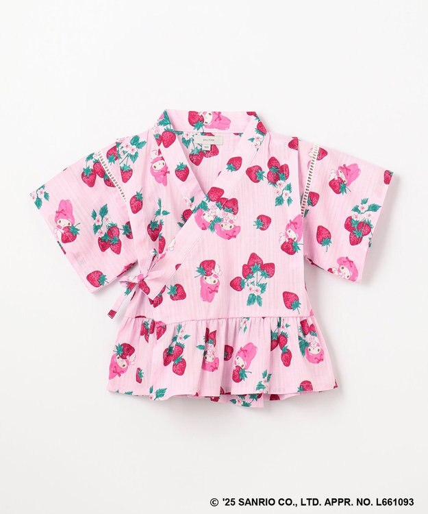ANY KIDS 【any FAM×サンリオキャラクターズ】2WAY 甚平セット マイメロディ×イチゴ