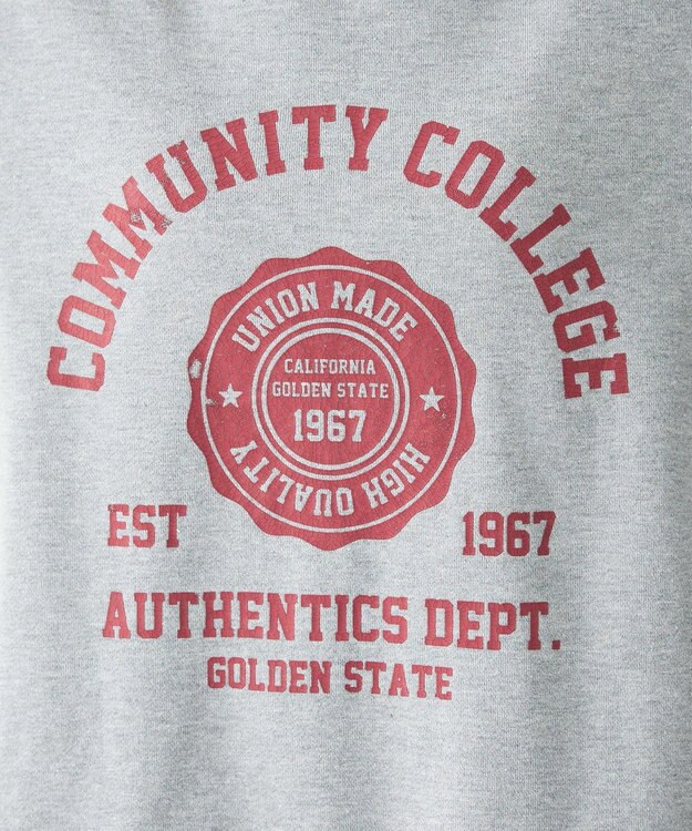 CRAFT STANDARD BOUTIQUE カレッジプリントプルオーバー Gray Mixture