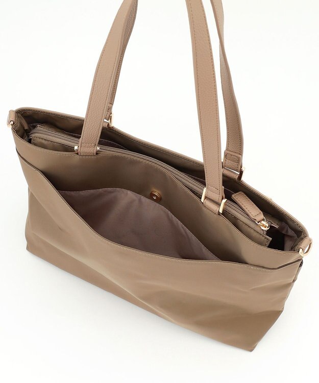 LA BAGAGERIE コンビ2WAYトートバッグ Mサイズ ベージュ